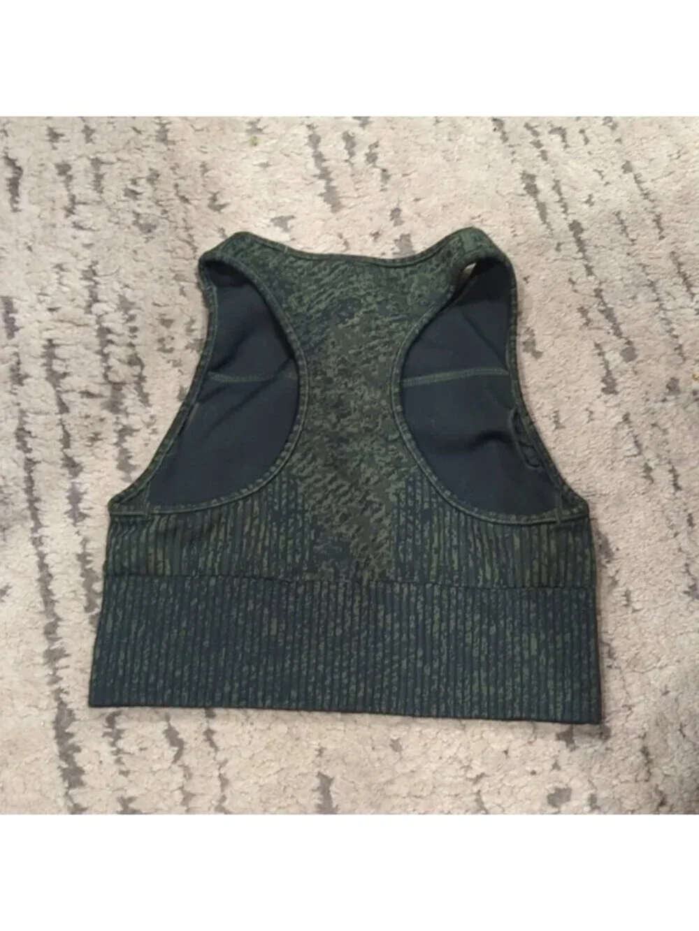 Lululemon Ebb to Train Bra *Medium Support, C/D Cup Mix Rainforest Green
